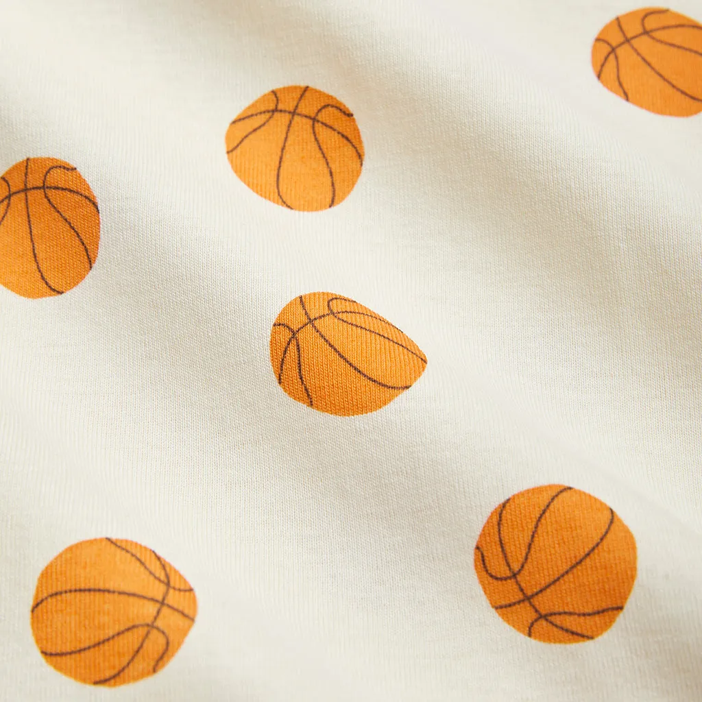 Mini Rodini Child Basketball Leggings Cream