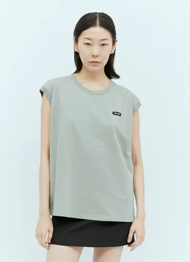 MiuMiu  |Crew Neck Sleeveless Long Sleeves Plain Cotton Short Sleeves