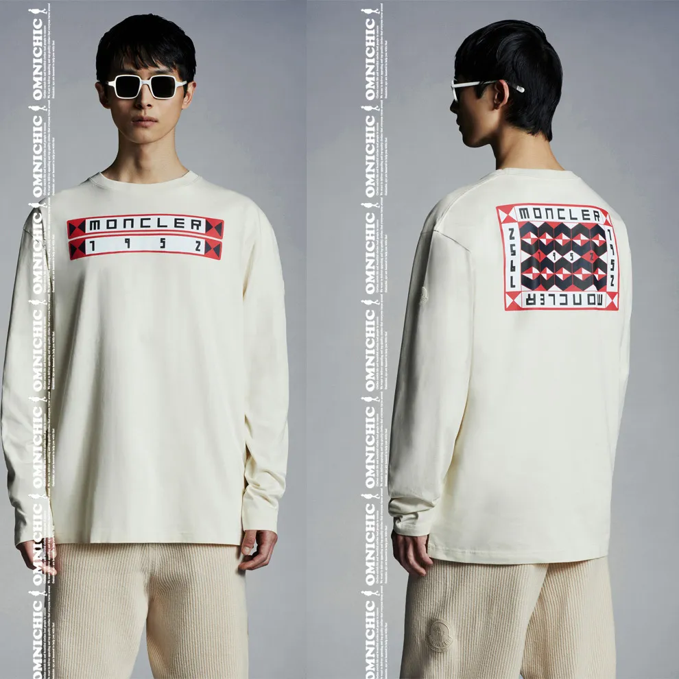 MONCLER  |Crew Neck Pullovers Unisex Fine Gauge Street Style