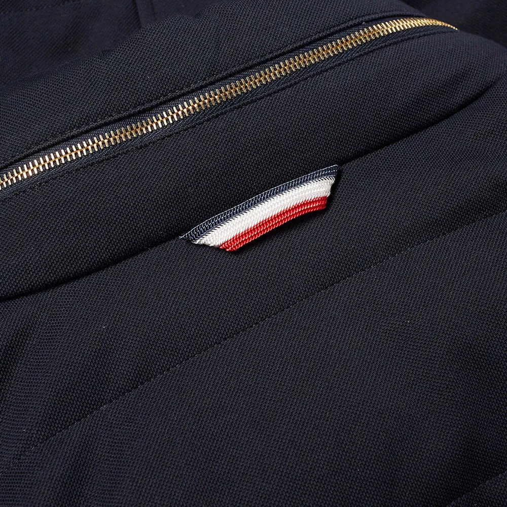 Moncler Gamme Bleu Tricolour Tipped Down JacketNavy