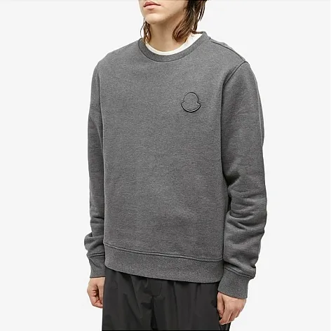 MONCLER  |Logo Outline Embroidered Sweatshirt