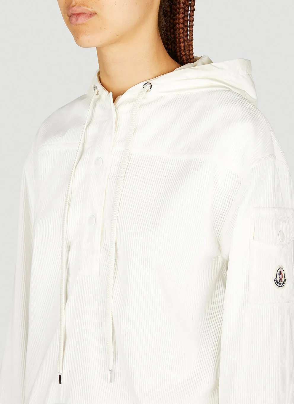 MONCLER  |Long Sleeves Plain Logos on the Sleeves Logo