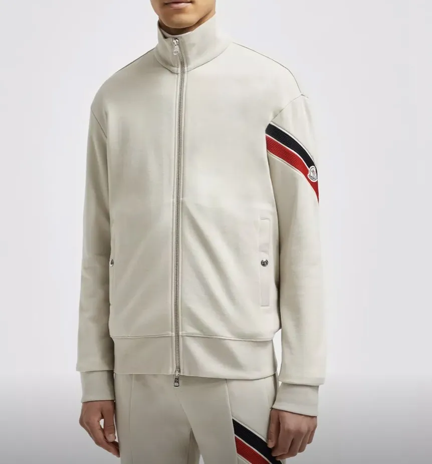 MONCLER  |Unisex Long Sleeves Cotton Logos on the Sleeves Logo