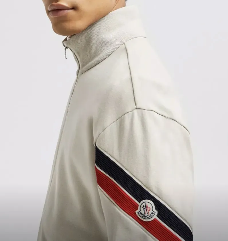 MONCLER  |Unisex Long Sleeves Cotton Logos on the Sleeves Logo