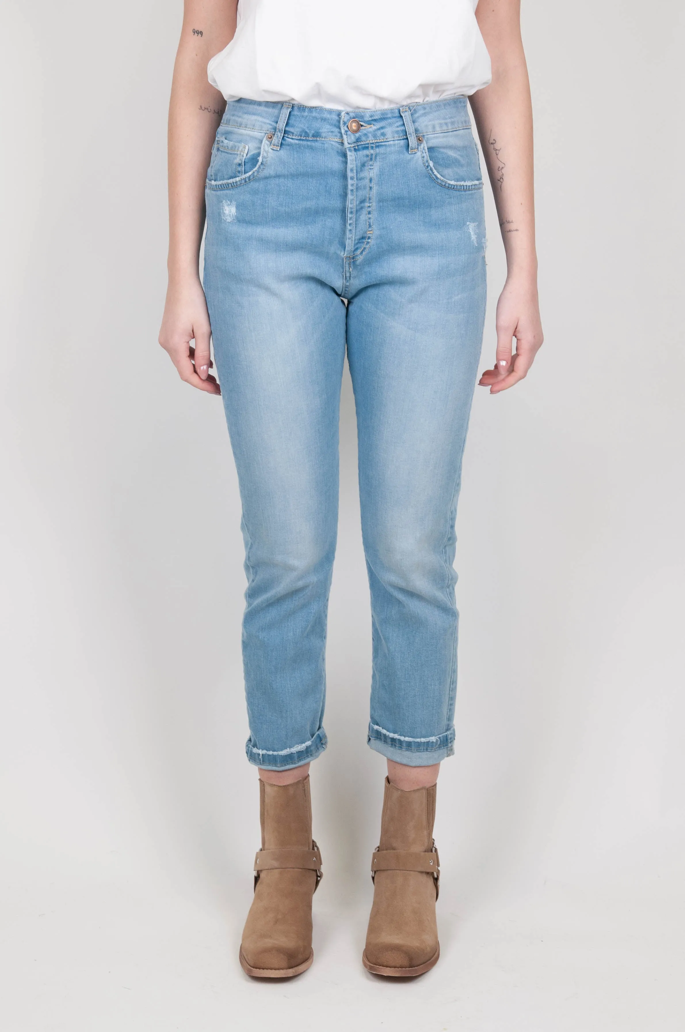 Motel - Jeans slim lavaggio chiaro