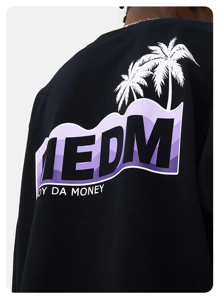 MR. ENJOY DA MONEY  |Crew Neck Unisex Blended Fabrics Street Style Long Sleeves