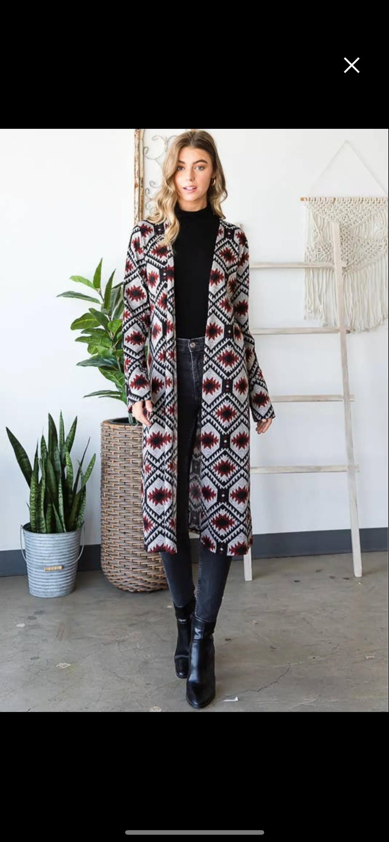 Multi Color Aztec Cardigan