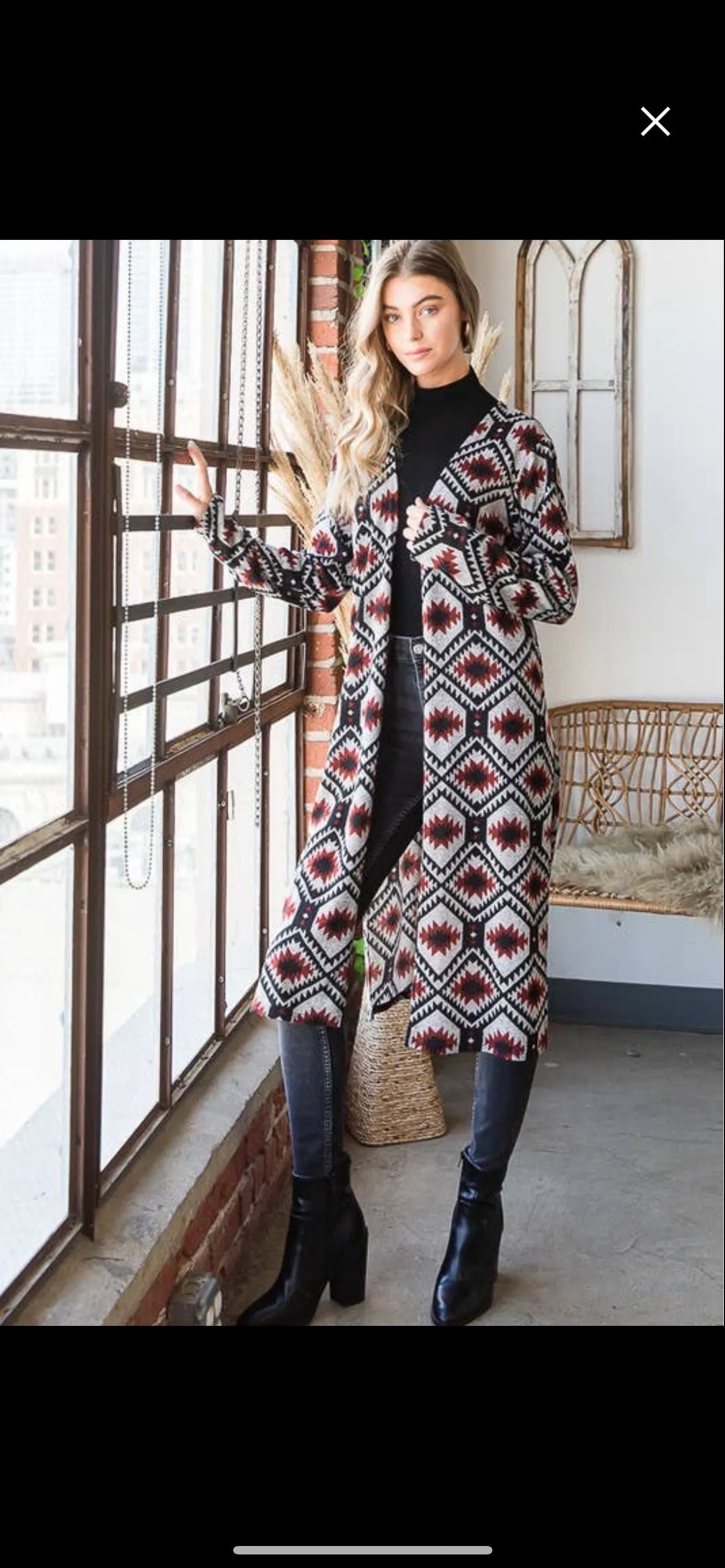 Multi Color Aztec Cardigan