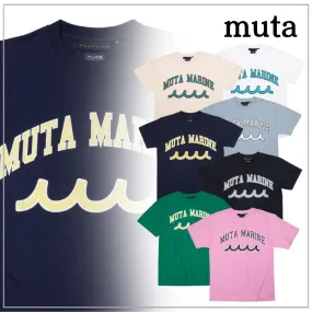 muta  |Pullovers Unisex Plain Cotton Short Sleeves Logo T-Shirts