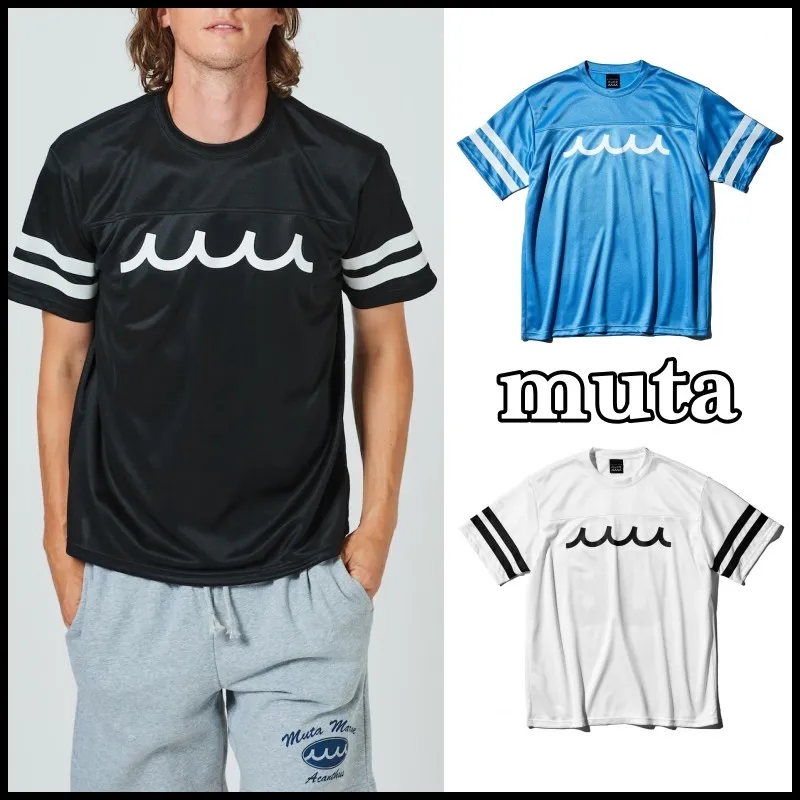 muta  |Street Style Plain Short Sleeves Logo T-Shirts