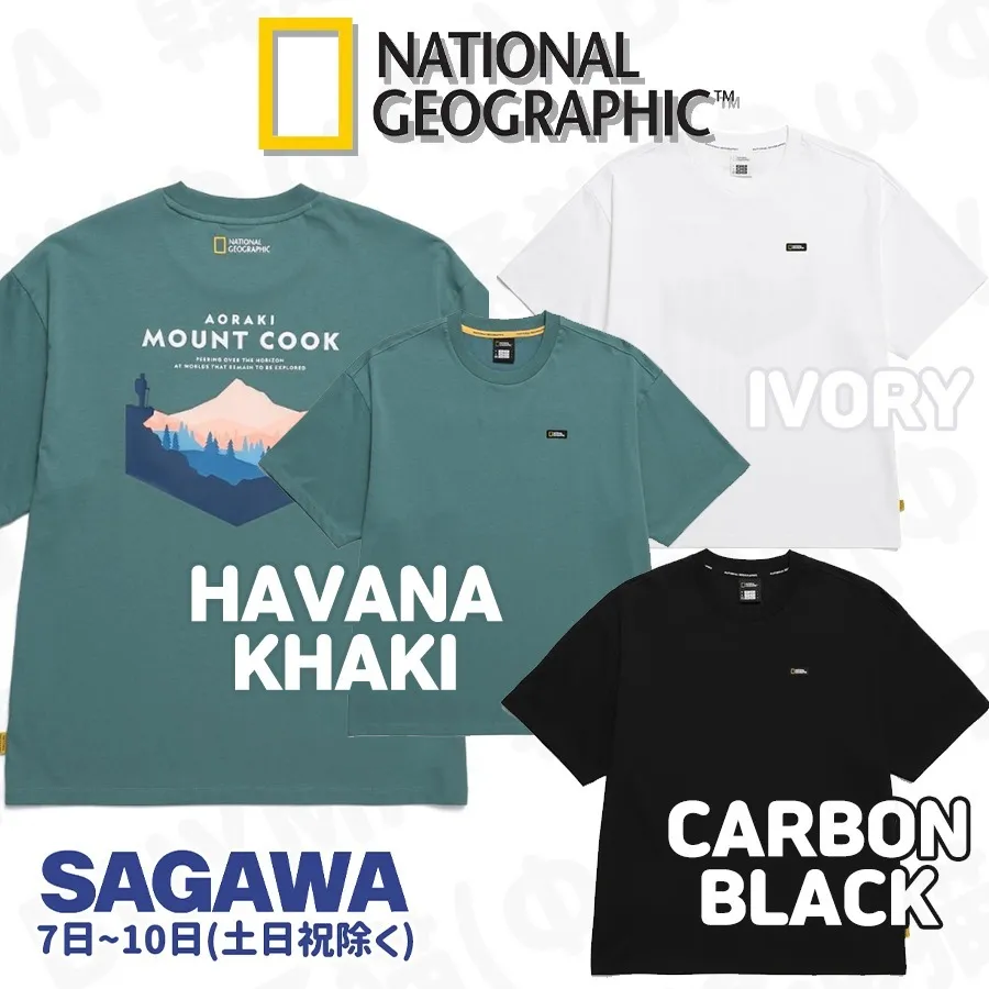 NATIONAL GEOGRAPHIC  |Unisex Street Style Logo T-Shirts