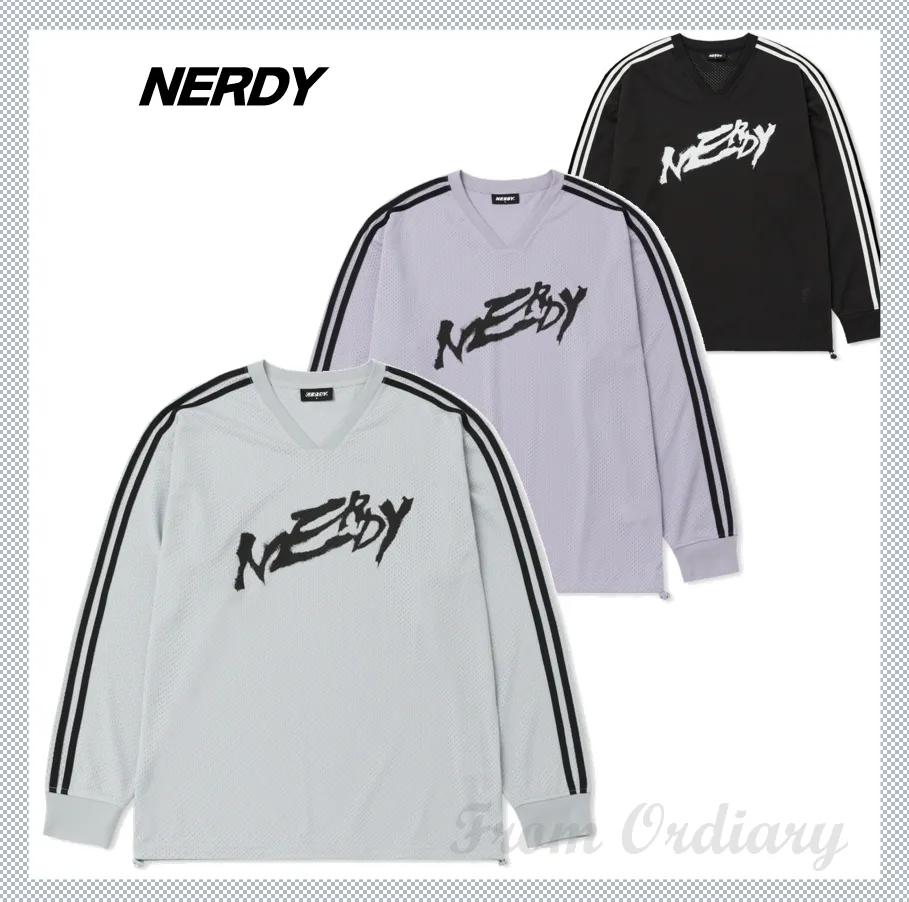 NERDY  |Unisex Street Style Logo T-Shirts