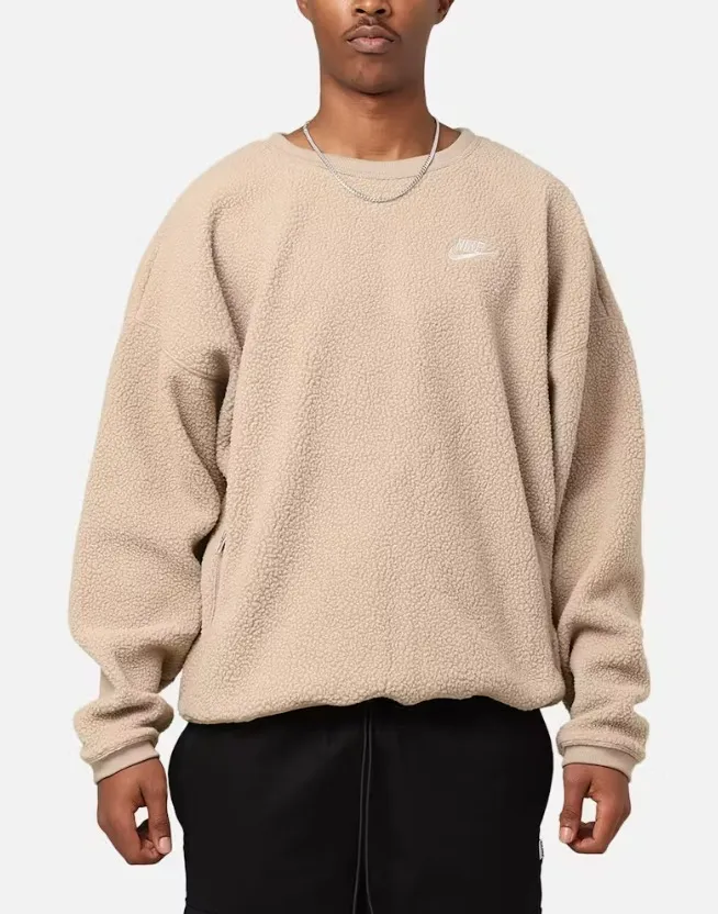 Nike  |Crew Neck Pullovers Long Sleeves Plain Sweatshirts