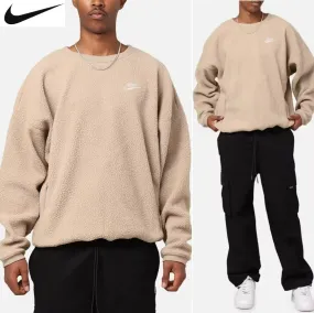 Nike  |Crew Neck Pullovers Long Sleeves Plain Sweatshirts