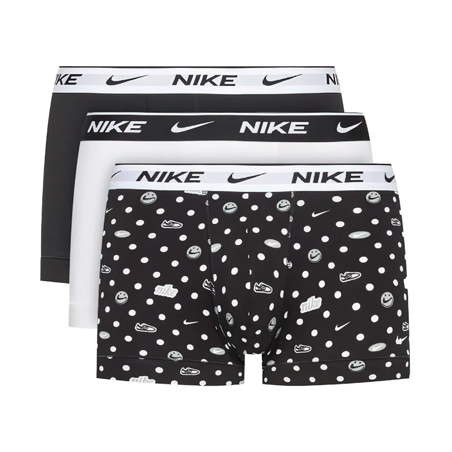 Nike Everyday Stretch x 3 Boxer  Sneaker Dot Print/White/Black