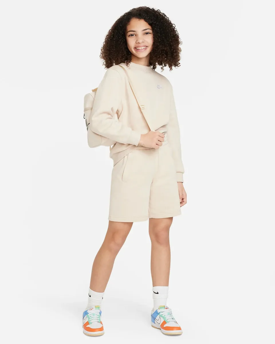 NIKE JUNIOR SPORTSWEAR CLUB SAND SWEATSHIRT