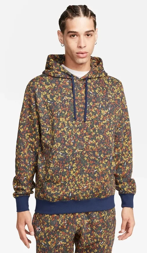 Nike  |Pullovers Flower Patterns Unisex Street Style Logo Hoodies