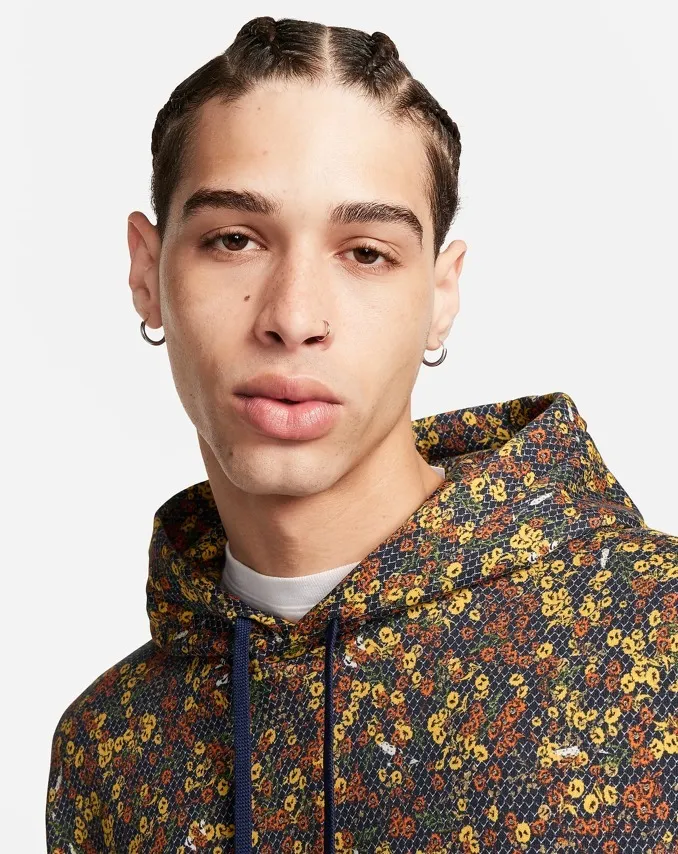 Nike  |Pullovers Flower Patterns Unisex Street Style Logo Hoodies