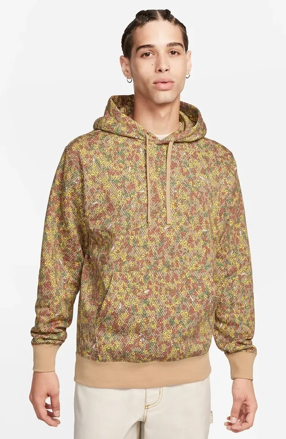 Nike  |Pullovers Flower Patterns Unisex Street Style Logo Hoodies