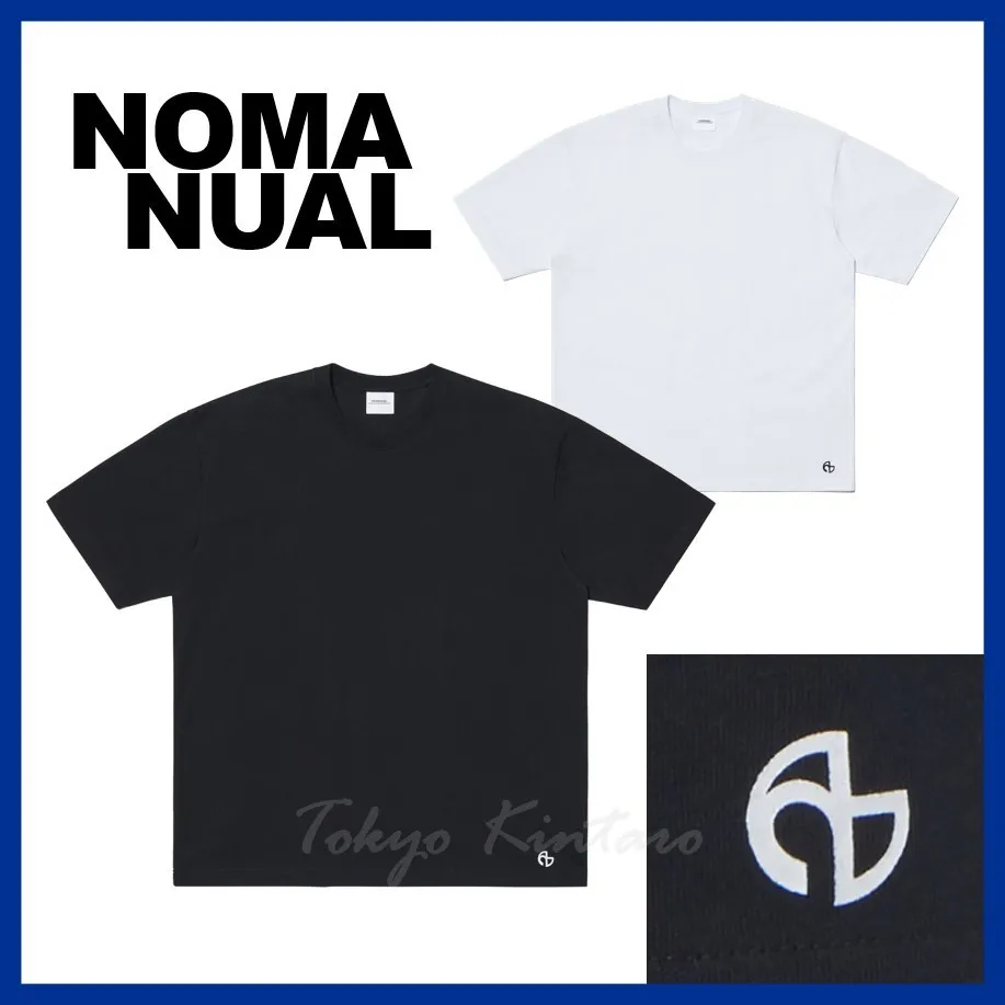 NOMANUAL  |Unisex Street Style Short Sleeves Logo T-Shirts