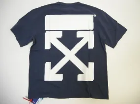 Off-White  |Size XS-L ◆ OFF-WHITE x CHAMPION T-shirt TEE Dark Navy Men's