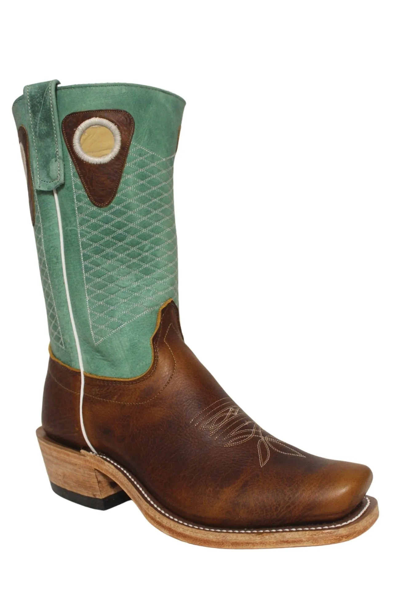 Olathe Mens Briar Green Super Puncher Cowboy Boots