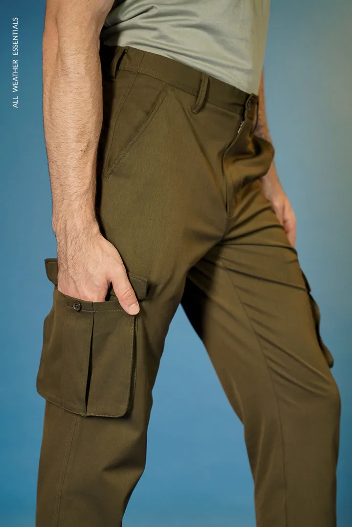 Olive All Weather Essential Stretch Cargo Pants