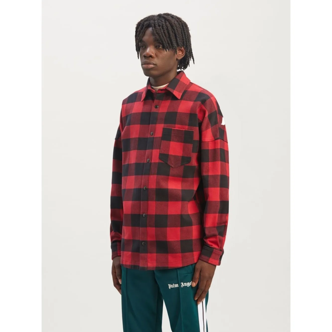 Palm Angels  |Gingham Street Style Long Sleeves Cotton Shirts