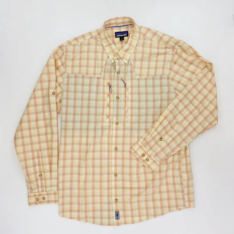 Patagonia  M's L/S Sun Stretch Shirt - Camicia di seconda mano - Uomo - Rosa - M