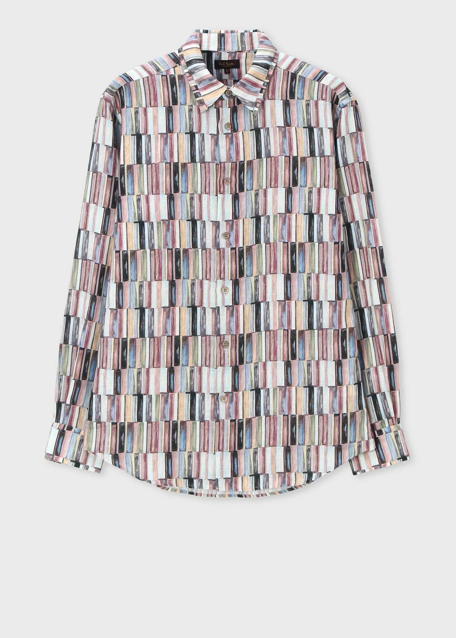 Paul Smith  |Stripes Linen Street Style Long Sleeves Shirts