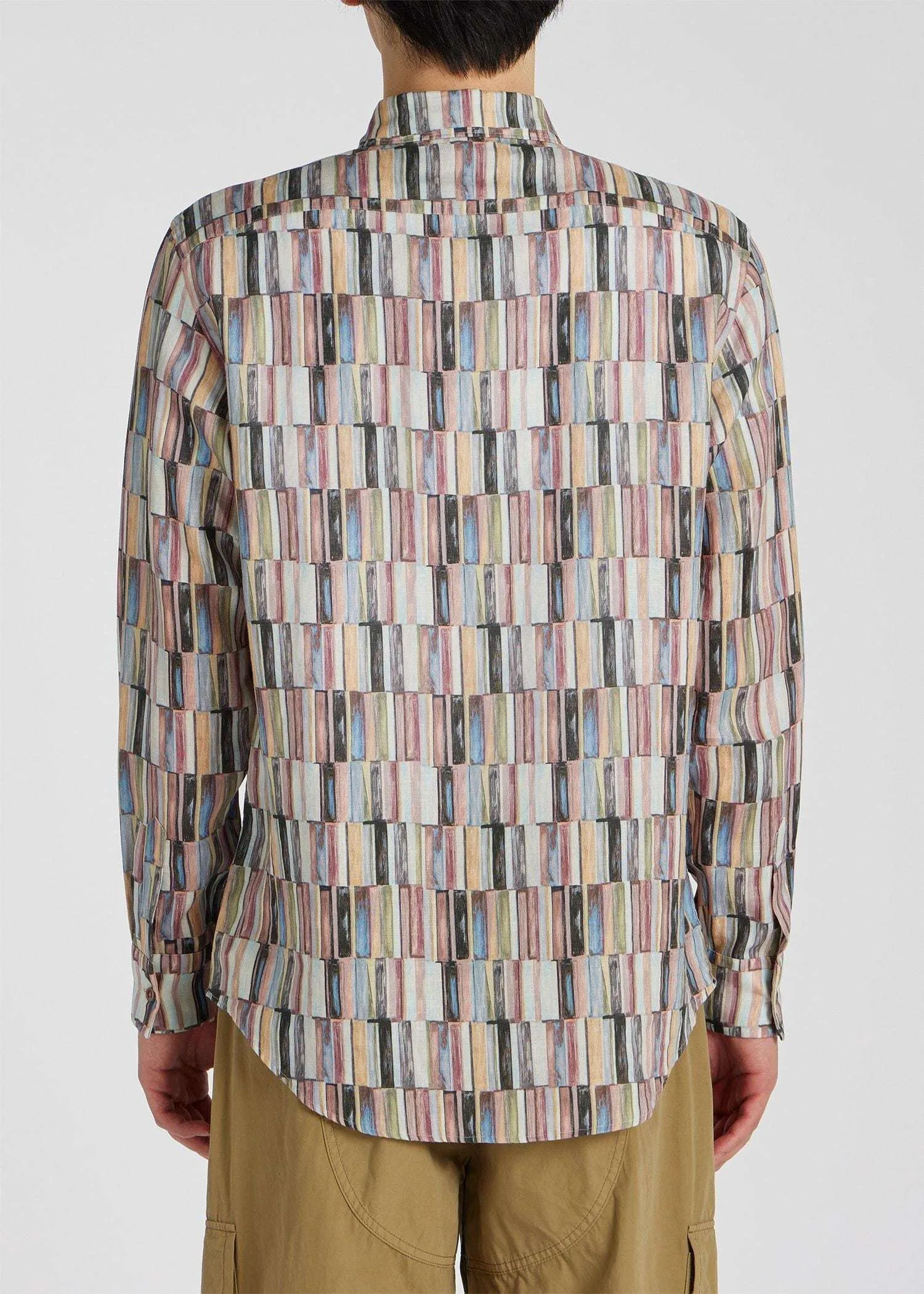 Paul Smith  |Stripes Linen Street Style Long Sleeves Shirts