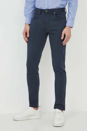 Polo Ralph Lauren trousers men's navy blue color