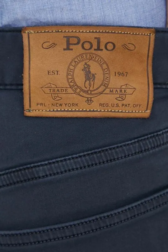 Polo Ralph Lauren trousers men's navy blue color