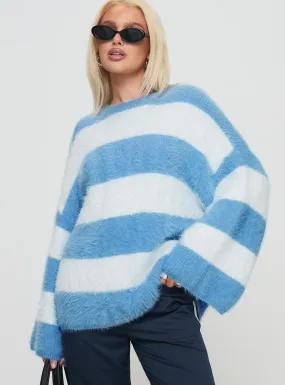 Pomeline Knit Jumper Blue / White