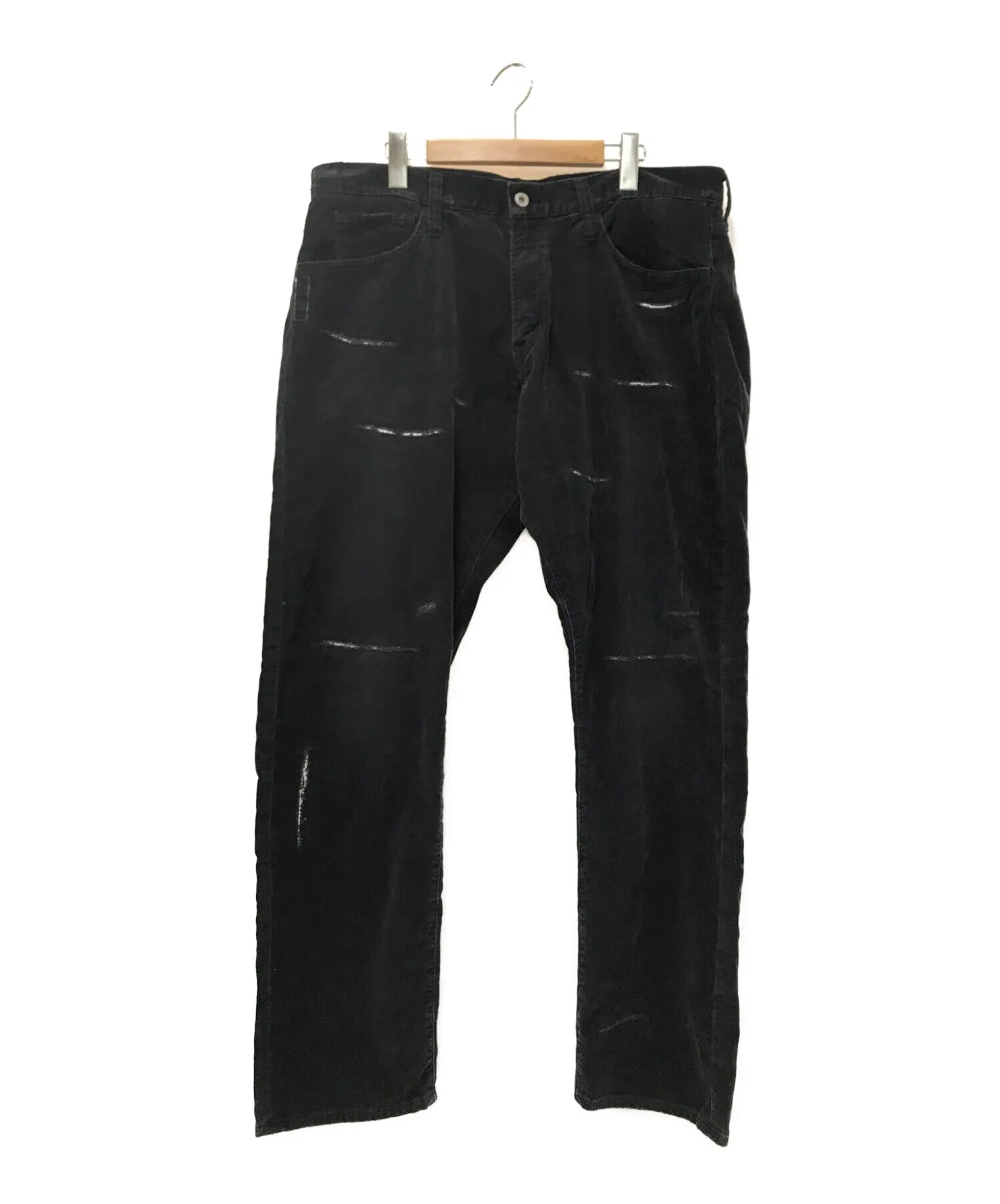 [Pre-owned] SEQUEL Damaged corduroy pants collaboration popular logo processing rare SQ-22AW-PT-03