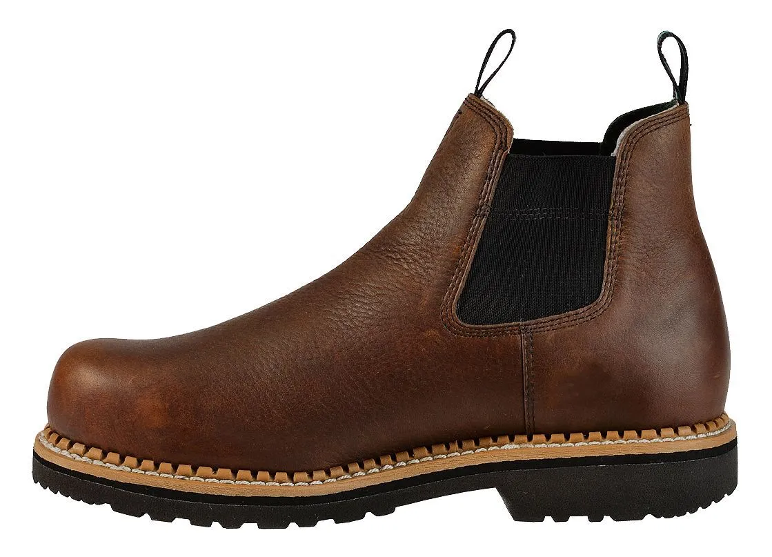 Product Name:  Georgia Boot Men's Romeo Waterproof Slip-On Work Shoes - Round Toe