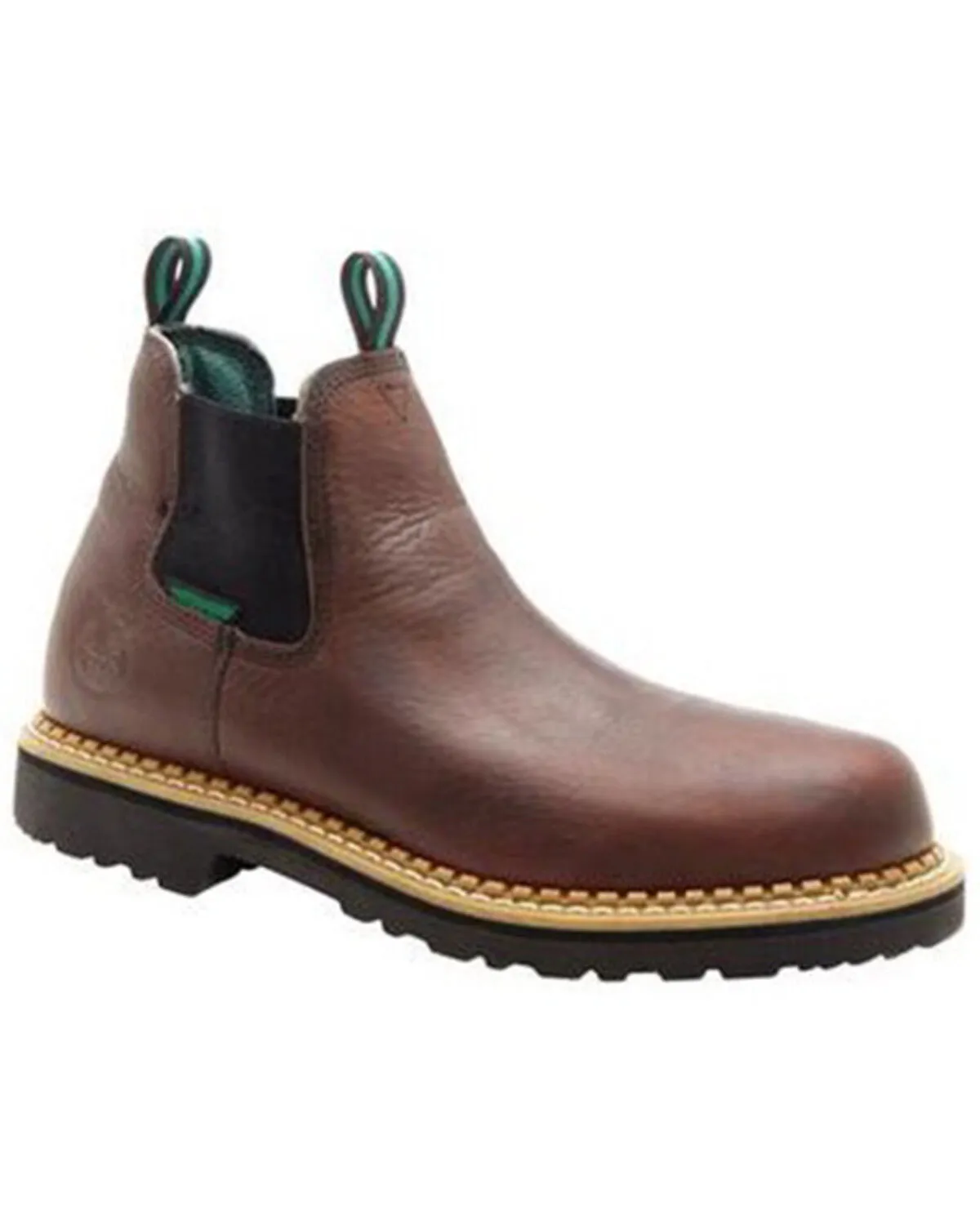 Product Name:  Georgia Boot Men's Romeo Waterproof Slip-On Work Shoes - Round Toe