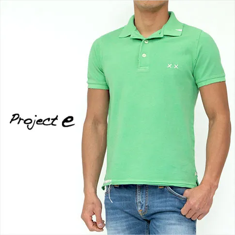 Project E  |Pullovers Plain Cotton Short Sleeves Polos