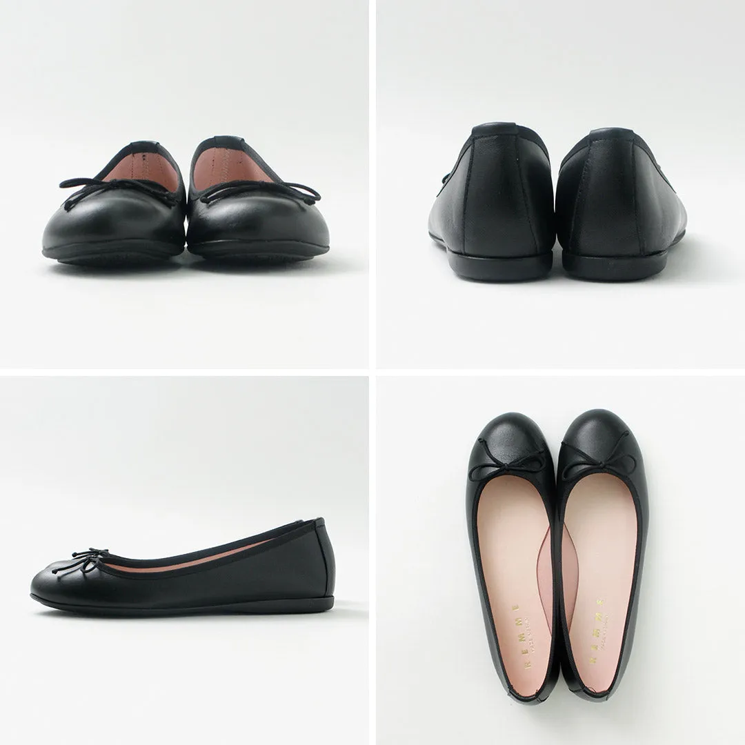 REMME（レメ） バレエ シューズ / レディース 靴 パンプス フラットシューズ ラウンドトゥ リボン スペイン製 Baret Shoes