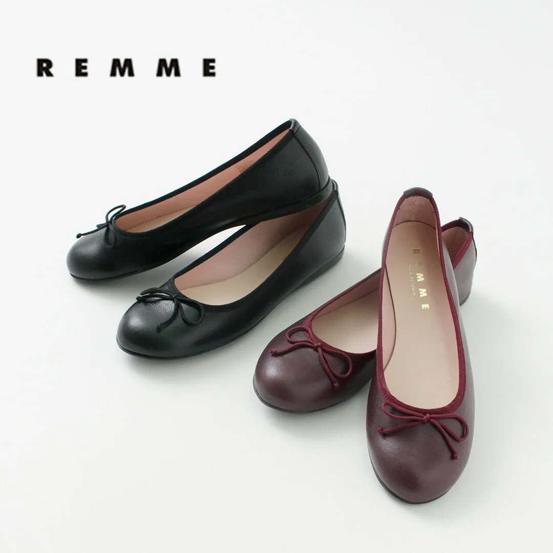 REMME（レメ） バレエ シューズ / レディース 靴 パンプス フラットシューズ ラウンドトゥ リボン スペイン製 Baret Shoes