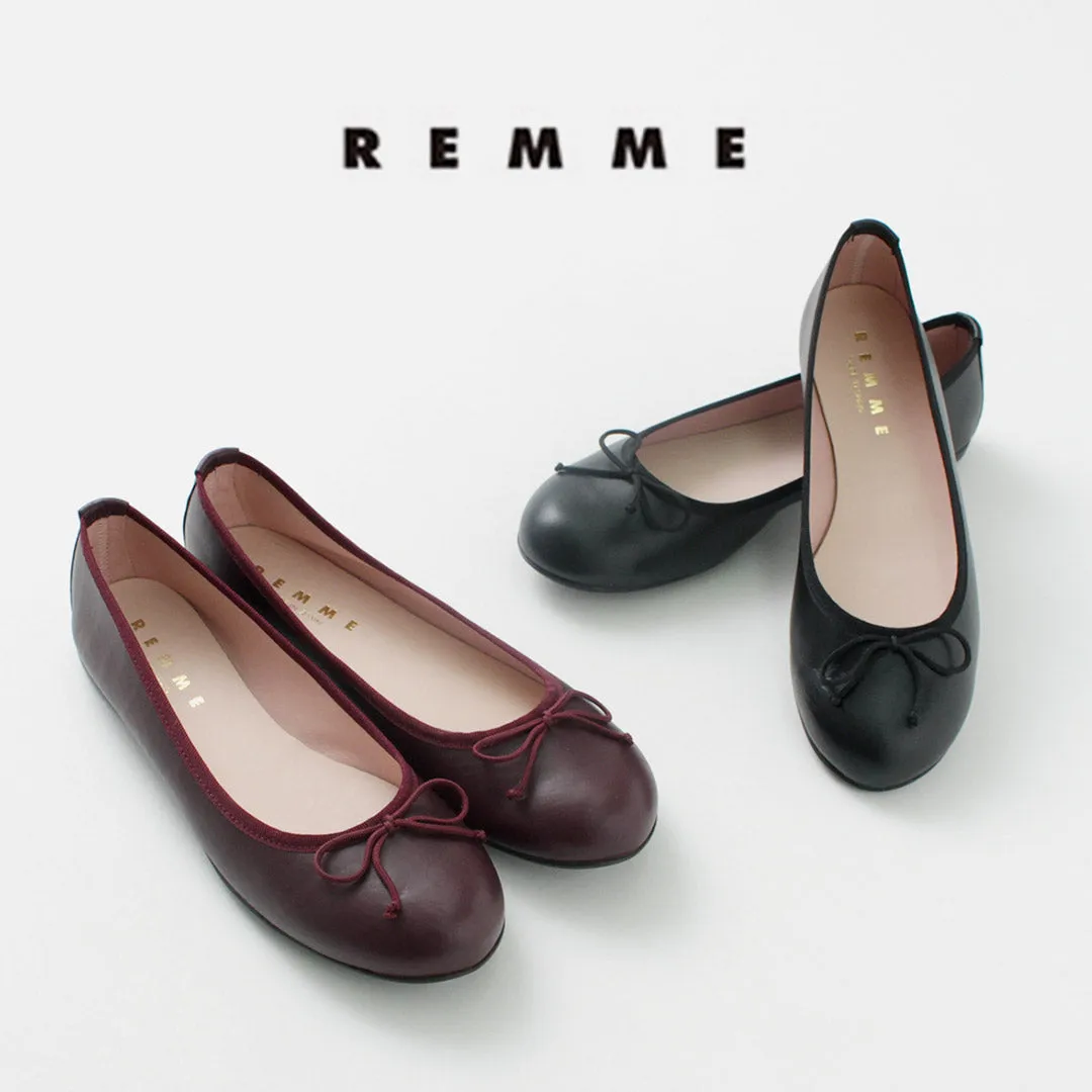 REMME（レメ） バレエ シューズ / レディース 靴 パンプス フラットシューズ ラウンドトゥ リボン スペイン製 Baret Shoes