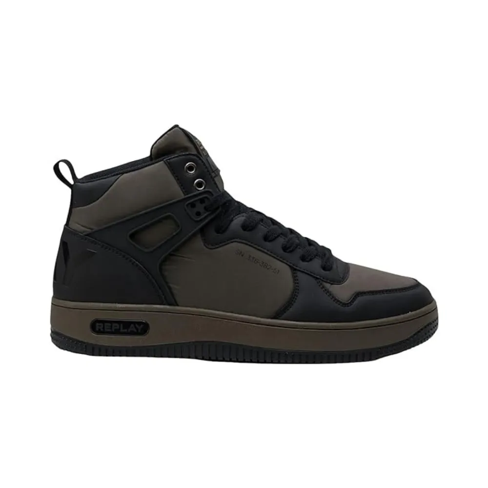 Replay Mens Epic M Beta Shoes Mil Green/Black