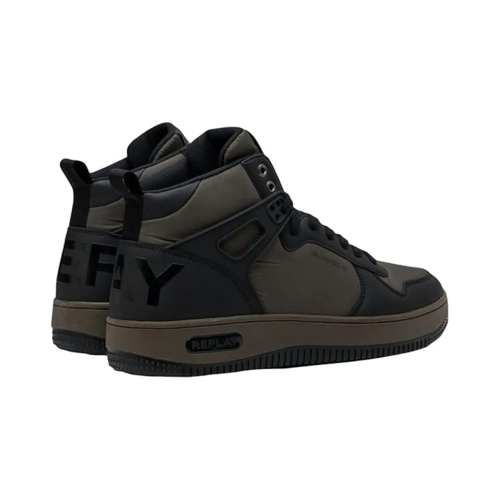 Replay Mens Epic M Beta Shoes Mil Green/Black