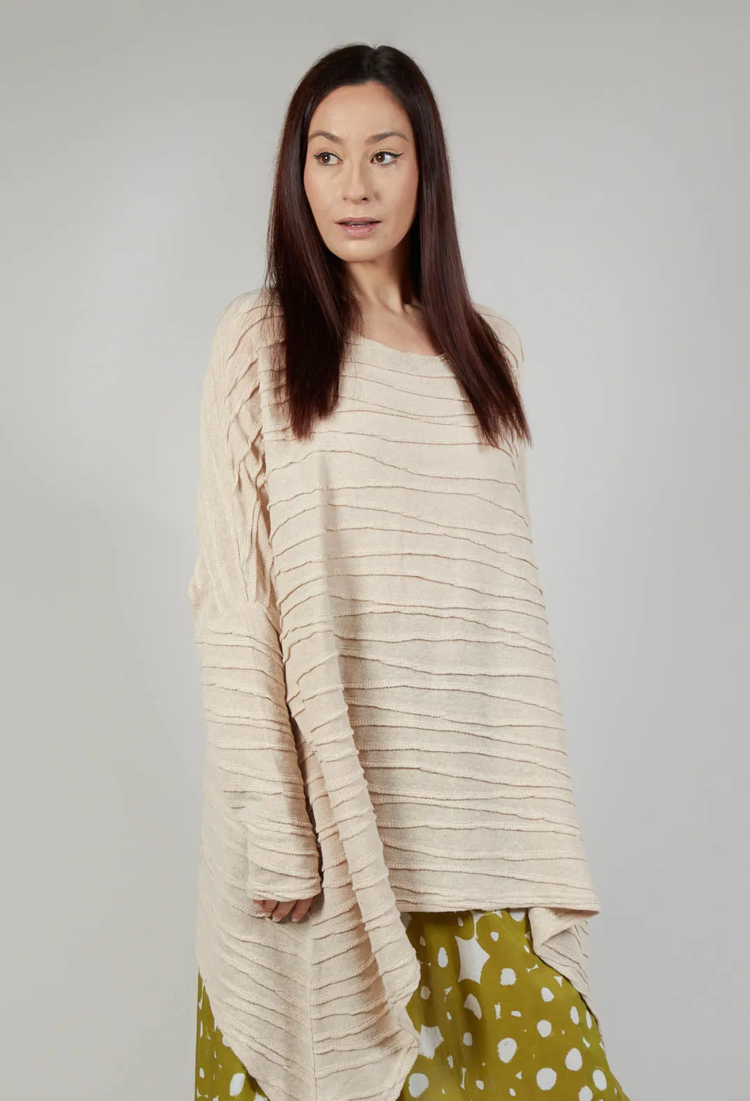 Rippled Jumper in Sabbia