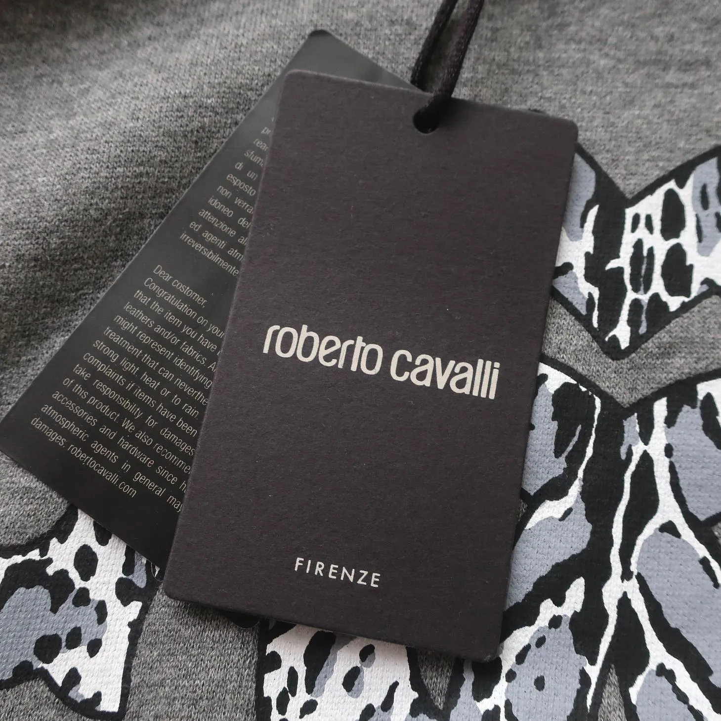 Roberto Cavalli  |Crew Neck Pullovers Long Sleeves Cotton Logo Sweatshirts