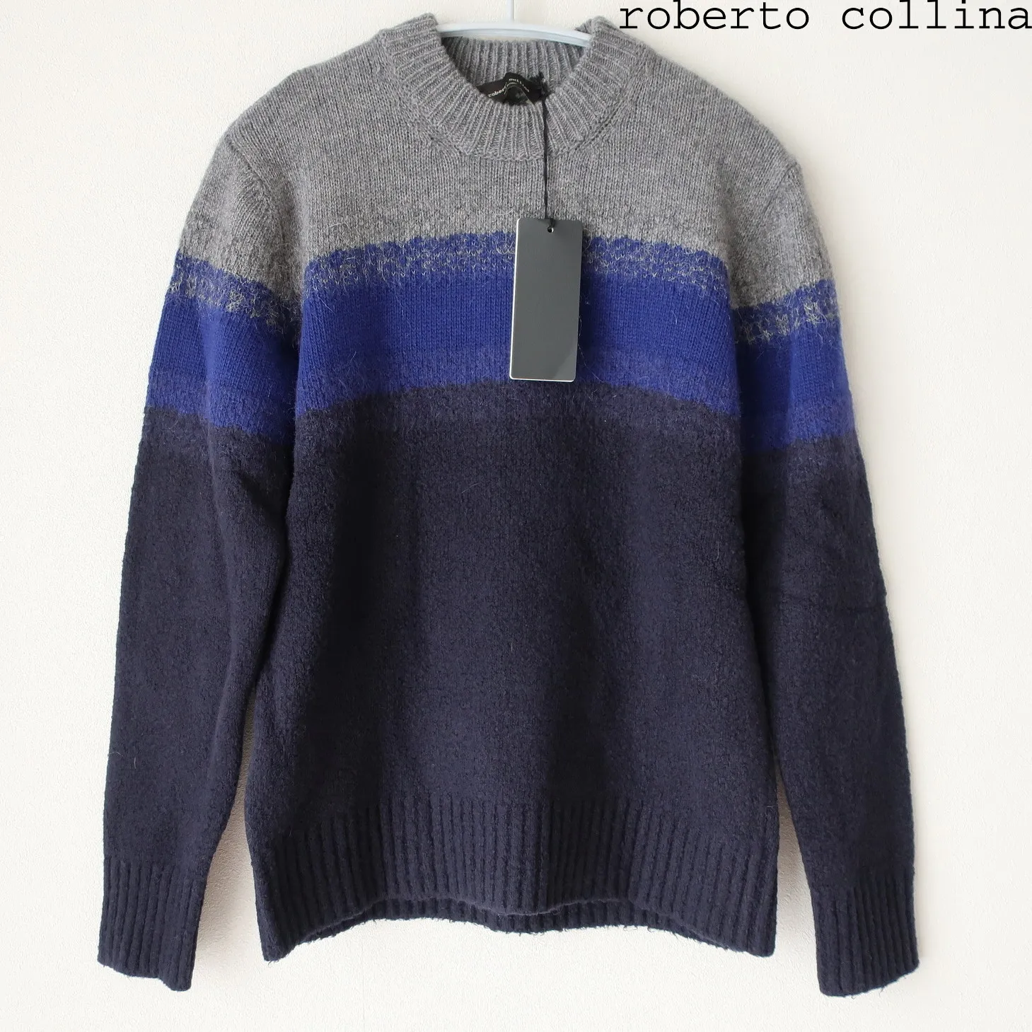 Roberto Collina  |Crew Neck Pullovers Wool Long Sleeves Sweaters