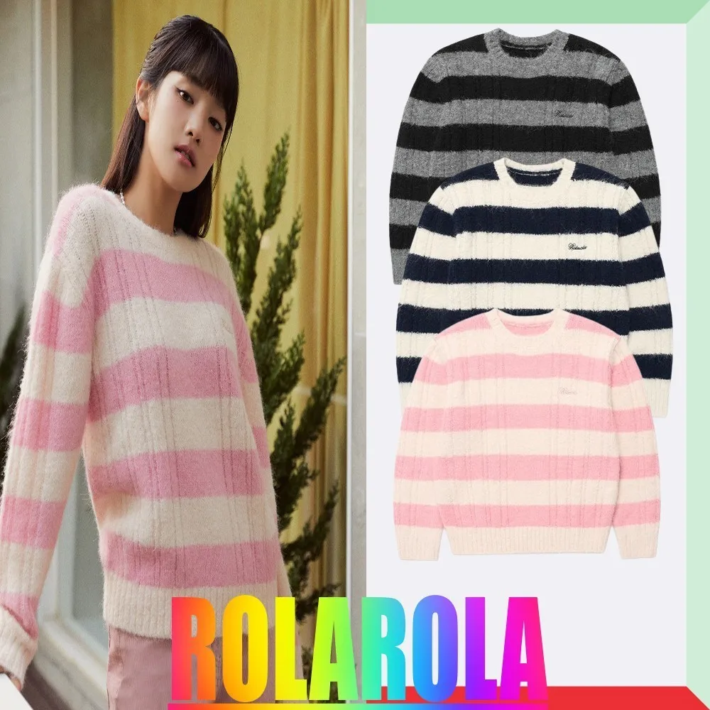 rolarola  |Argile Stripes Casual Style Unisex Wool Nylon Street Style