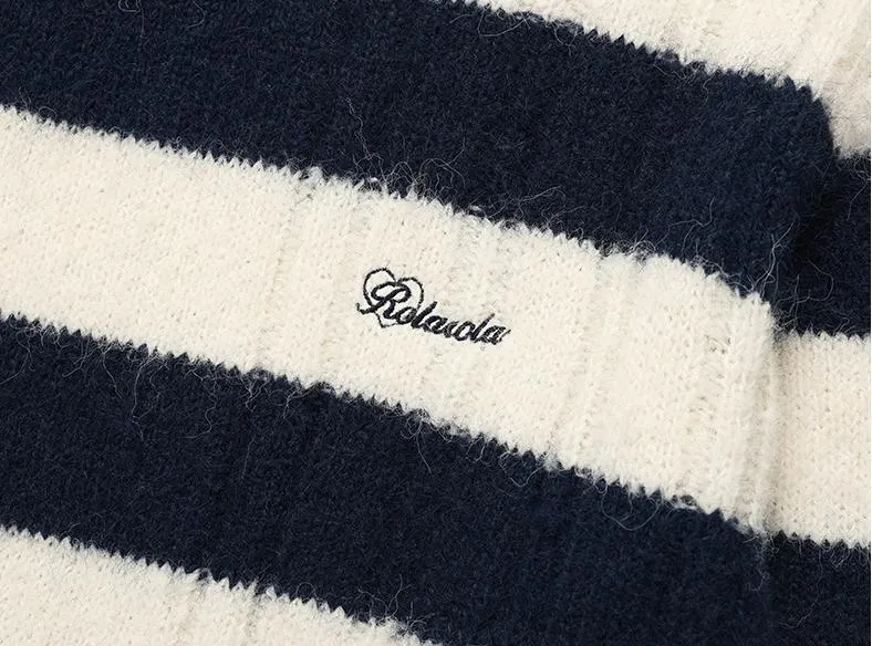 rolarola  |Argile Stripes Casual Style Unisex Wool Nylon Street Style