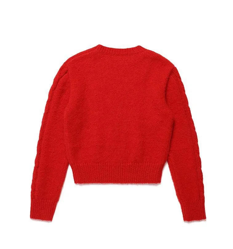 rolarola  |Casual Style Unisex Wool Street Style U-Neck Long Sleeves