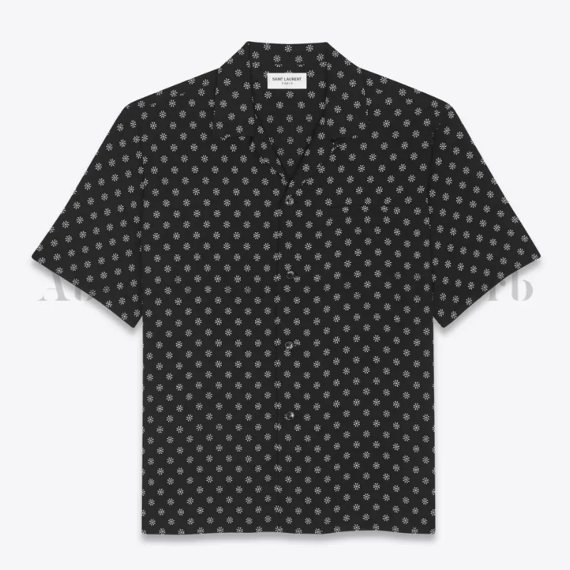 Saint Laurent  |Street Style Short Sleeves Luxury Shirts